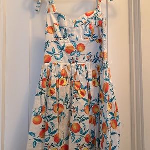 Amanda Uprichard Harmony dress in peaches - size Small